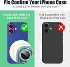 AGVEE 3+3 6 Pack for iPhone 16 6.1" / 16 Plus 6.7" Camera Lens Cover Protector - Image 3