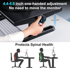 Monitor Stand Riser for Desk, 360°Rotation Freely Height Adjustable by Knob - Image 3