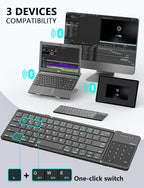 Nillkin Foldable Keyboard with Touchpad, Full Size Keys, Large Trackpad Small - Image 2