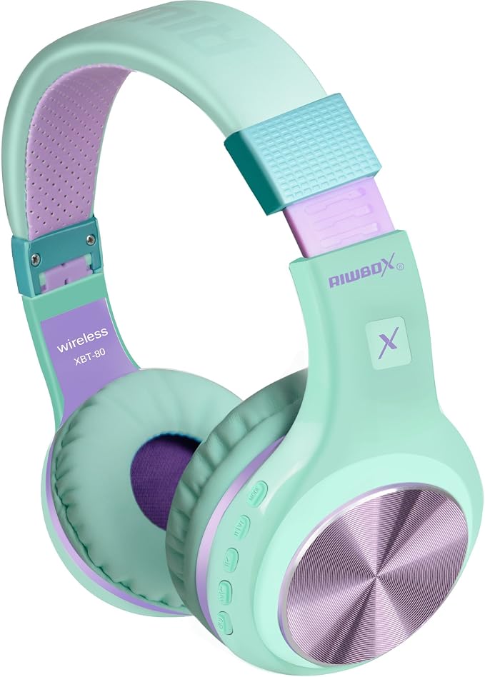 Riwbox Bluetooth Headphones, XBT-80 Folding Stereo Wireless Bluetooth - Image 6