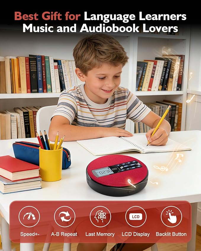 CD Player Portable with Speakers - Image 6