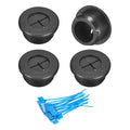 uxcell 4Pcs Cable Cord Grommet, 13/16" Rubber Desk Grommets Wire Pass Through by uxcell