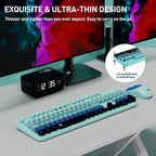 Wireless Keyboard and Mouse Set, 104 Round Keys Full-Size Cute Colorful - Image 8