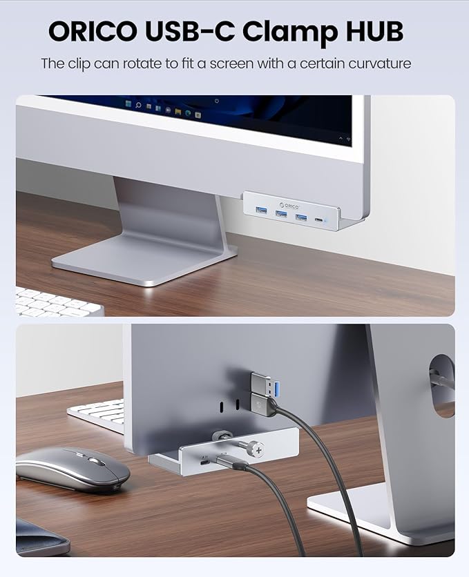 ORICO USB Hub 3.0, Clamp USB Hub - Image 3