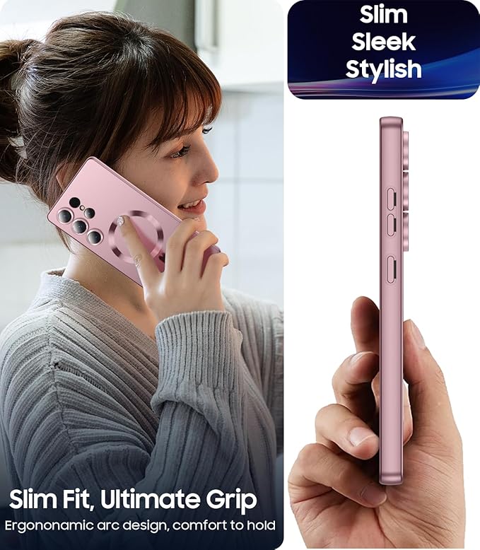 Magnetic for Samsung Galaxy S25 Ultra Case Slim Soft Silicone Bumper Shockproof - Image 7