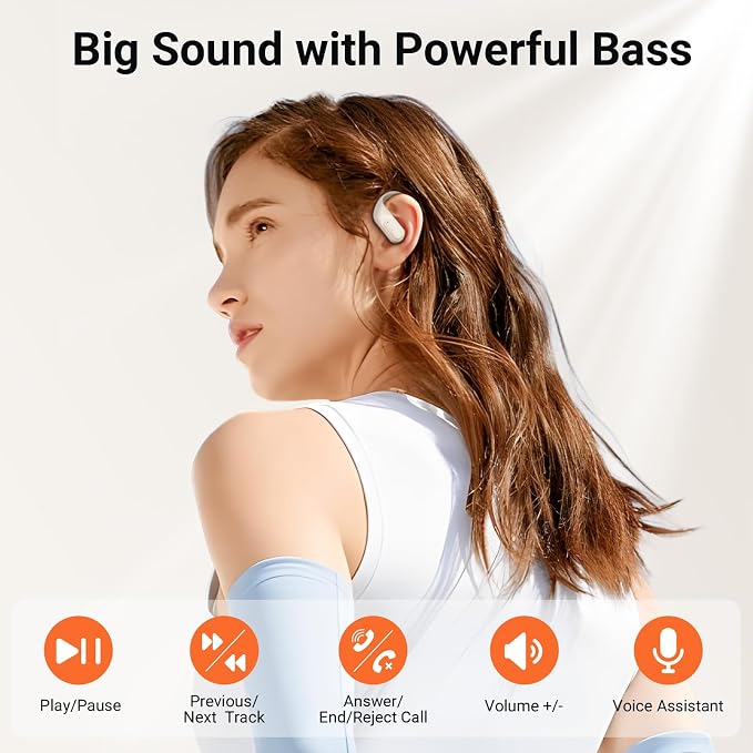 occiam Wireless Earbuds Bluetooth Headphones Ear Buds 96Hrs Playback Sport - Image 4