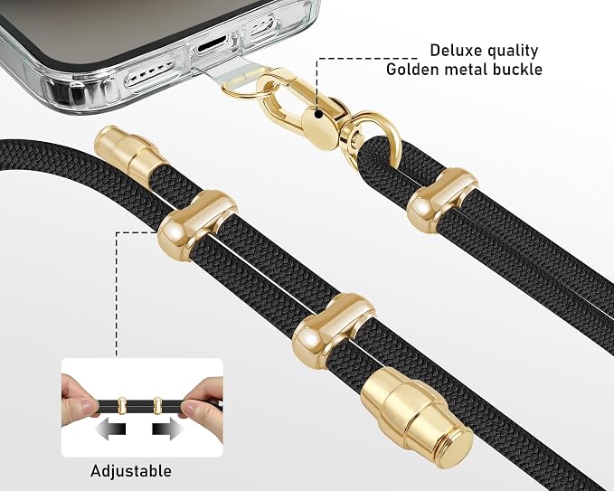 Cell Phone Lanyard Adjustable Crossbody Phone Lanyard *1 Phone Wrist Strap *1 - Image 4