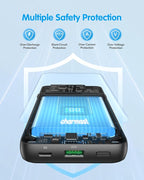 Charmast Portable Charger with Built-in Cables and Wall Plug, 20000mAh 20W USB - Image 8