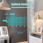 Indoor Humidity Meter Hygrometer 3Pack, Room Thermometer - Image 5