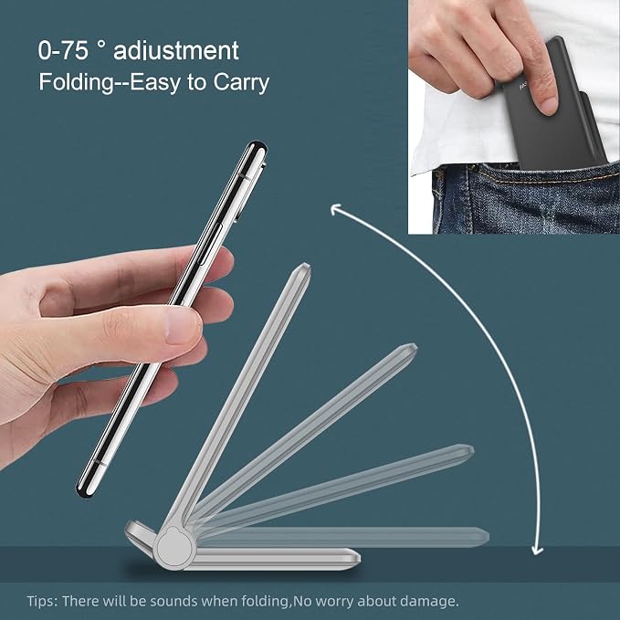 2 in 1 Wireless Charger, Foldable 20W Fast Wireless Charging Stand Compatible - Image 7