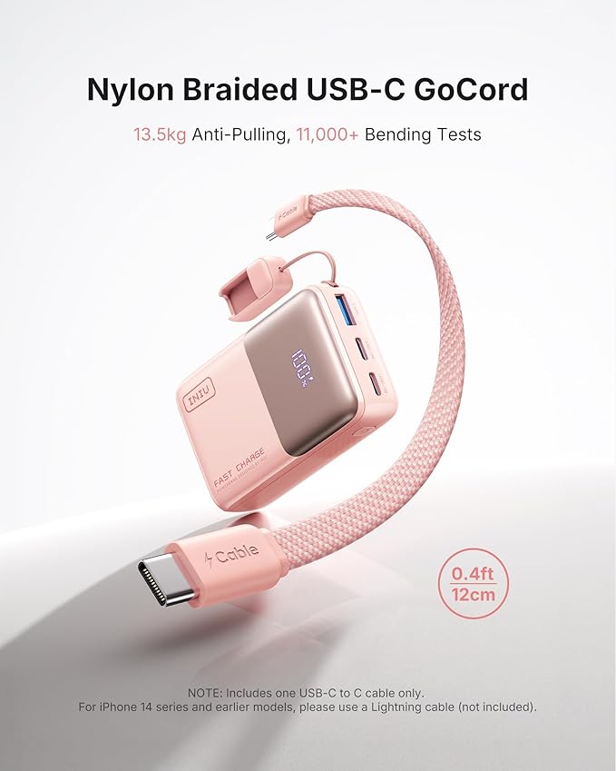 INIU Portable Charger, Ultra Mini 10000mAh 45W Fast Charging Power Bank - Image 4