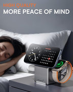 ZEEHOO 3 in 1 Charging Station for Apple, iPhone Mag-Safe Charger, Qi2 Certified - Image 7