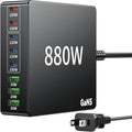 880W USB C Charger Block Charging Station 8 Port Fast GaN Chager 140W 160W PD by Unknown
