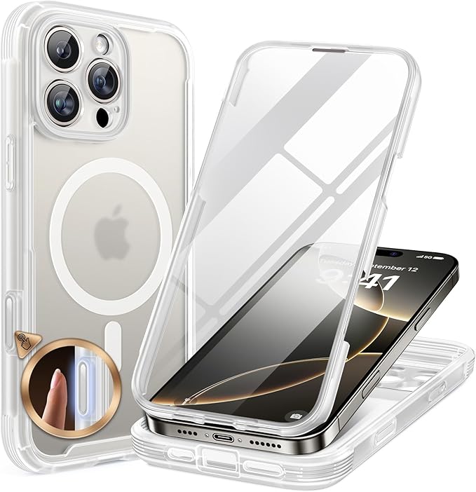 Miracase Magnetic for iPhone 16 Pro Case Full-Body Phone by Miracase
