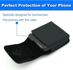 BECPLT for Galaxy Z Flip7 FE 7 6 5 4 3 Nylon Cell Phone Pouch Holster Case - Image 2