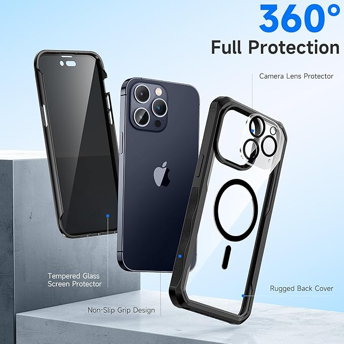 seacosmo for iPhone 15 Pro Max Case, Full Body Bumper - Image 2