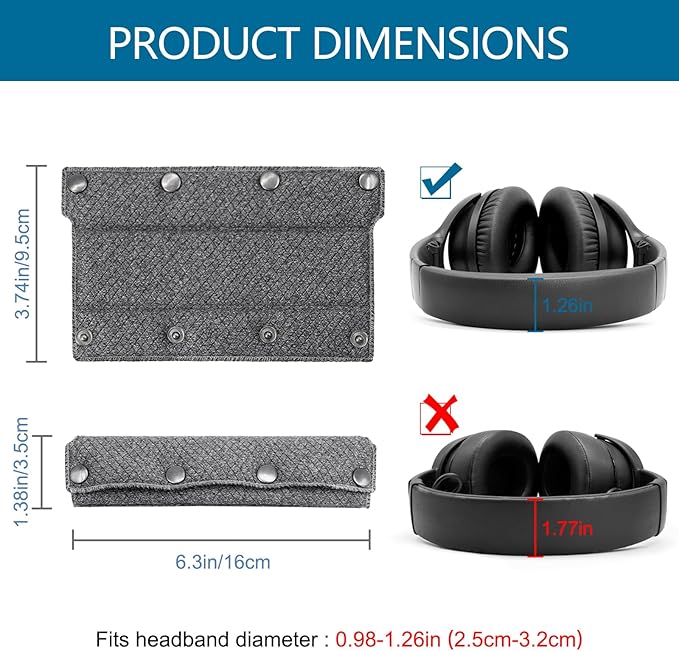 GEVO Replacement Headphone Headband Cover - Image 3