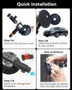 3" Suction Cup Mount Kit for Action Cams/Phone/360 Camera/DSLR Comes - Image 7