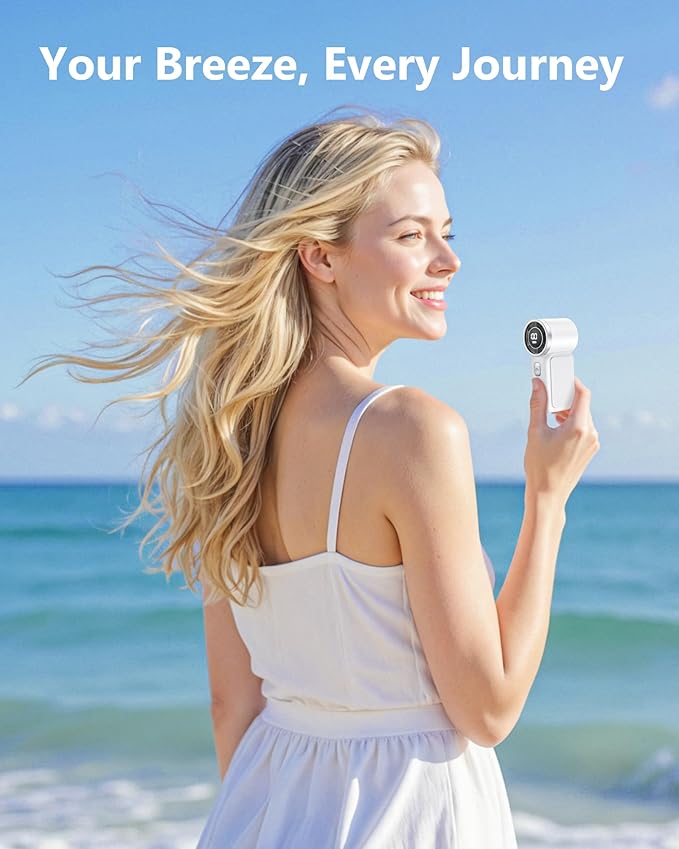 Portable Handheld Mini Fan, 6 Gear Wind, Hand Small Travel Personal Held Fans - Image 8