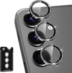for Samsung Galaxy S25 Camera Lens Protector, Individual Metal Ring Tempered by Btscase