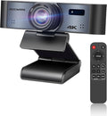 ROCWARE 4K Webcam with Remote, RC16 Computer Camera with Microphone, 1080p by ROCWARE