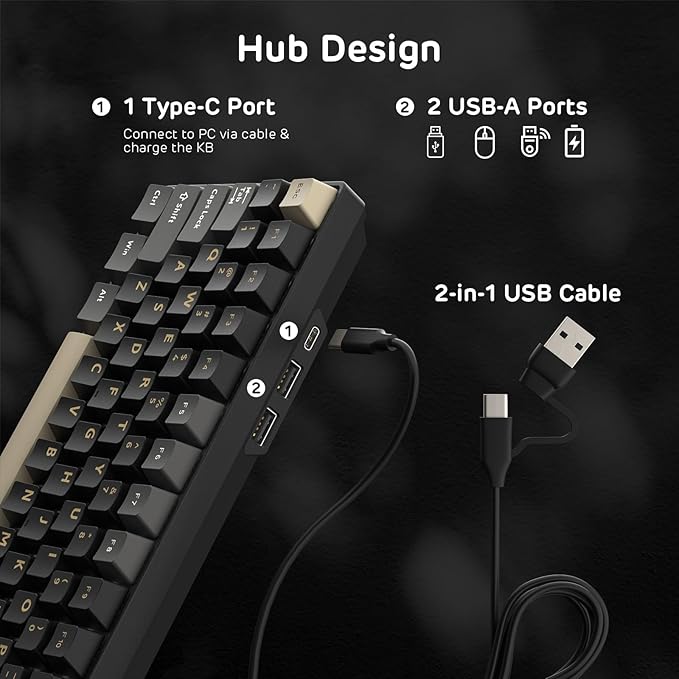 RK ROYAL KLUDGE RK96 RGB Limited Ed, 90% 96 Keys Wireless 3-Mode - Image 4