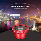External Lens for Mobile Phone 3-in-1 Fisheye Macro Wide Angle Lens - Image 5