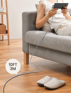 AINOPE USB C Cable 10FT 3.1A Type C Charger Fast Charging, Right Angle USB Type - Image 7