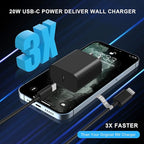 Matsusho iPhone Charger Fast Charging 10 FT, 2 Pack 20W USB C Wall Charger Block - Image 3