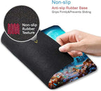 Halloween Mouse Pad, Pumpkin Glowing at Moonlight in The Spooky Forest Mouse Pad - Image 3