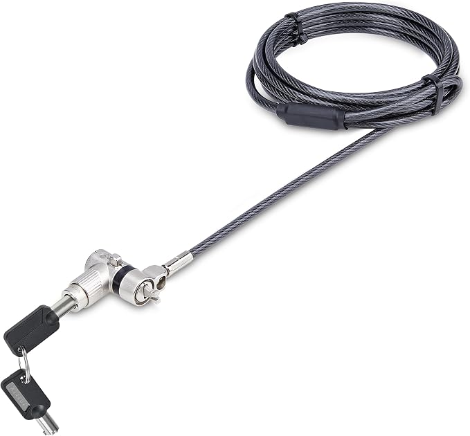 StarTech.com 3-in-1 Universal Laptop Lock 6.6ft, Master Keyed Security Cable by StarTech