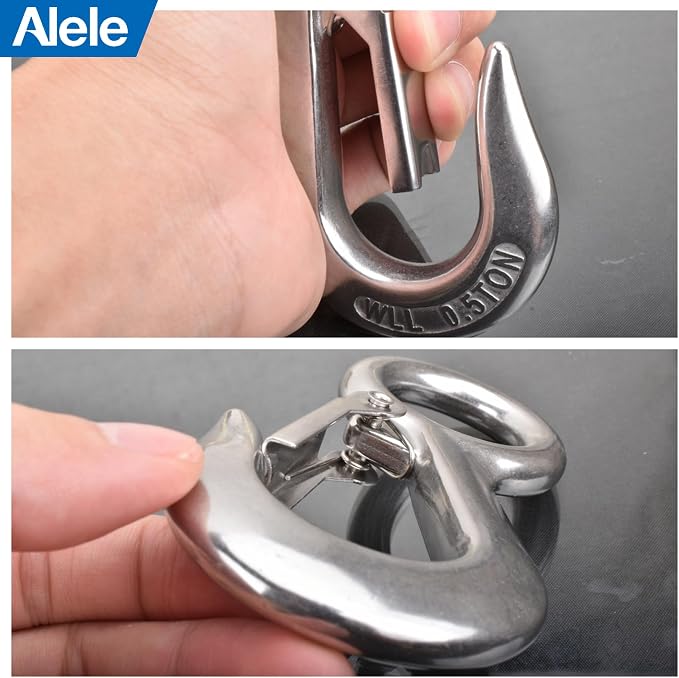 Alele 0.5T Crane Scale Grab Hooks, Slip Hooks, Stainless Steel Lifting Hook - Image 5