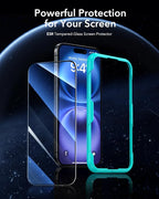 ESR 3 Pack for iPhone 16 / iPhone 15 Screen Protector, Full Coverage Tempered - Image 2