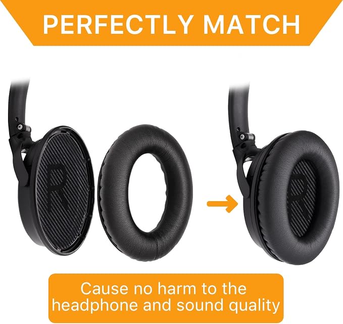 Replacement Ear Pads for Bose QuietComfort 35 & Quiet Comfort 35 II Headphones - Image 5