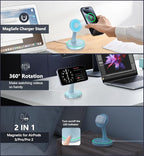 Magnetic Wireless Charger Stand 15W Fast Mag-Safe Charger - Image 2