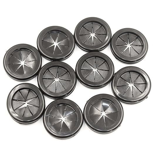 Rubber Grommets for Wiring, 1-3/8 Inch Drill Hole 1-3/16 Inch ID, Firewall by EASYEAH