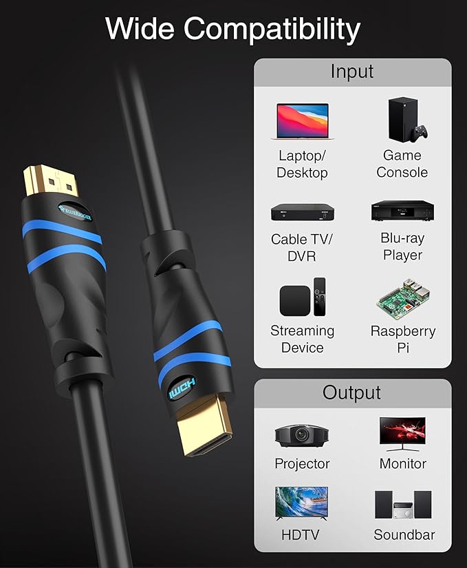 BlueRigger 4K HDMI Cable 25FT - Image 5