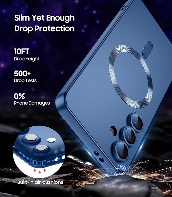 Magnetic for Samsung Galaxy S25 Case Slim Soft Silicone Bumper Shockproof - Image 5
