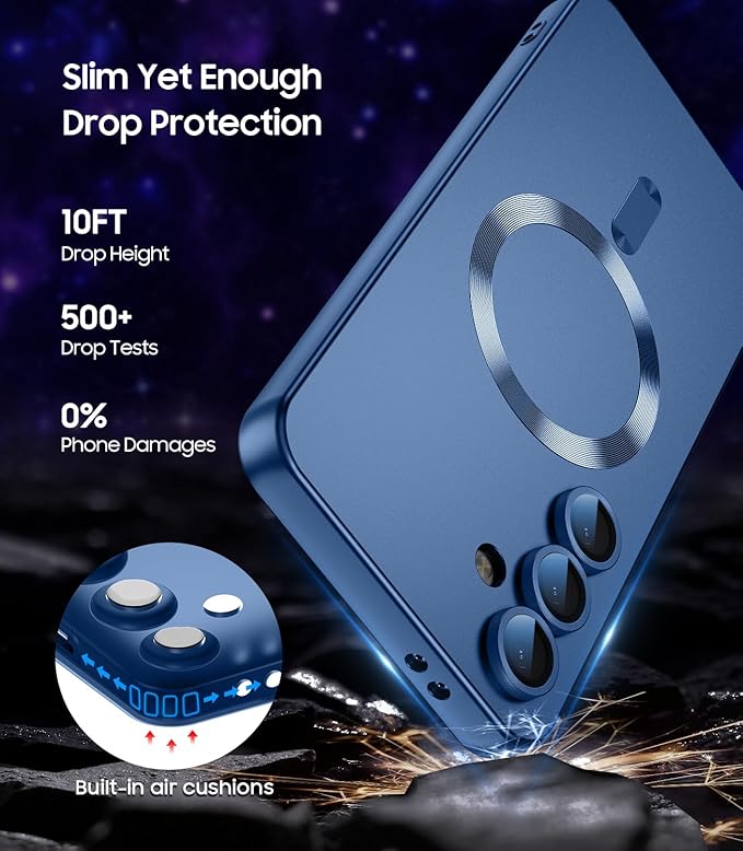Magnetic for Samsung Galaxy S24 Plus Case Slim Soft Silicone Bumper Shockproof - Image 5