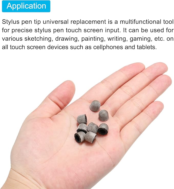 MECCANIXITY 12pcs 8mm Stylus Pen Fine Tips Conductive Fiber Capacitive Touch - Image 4