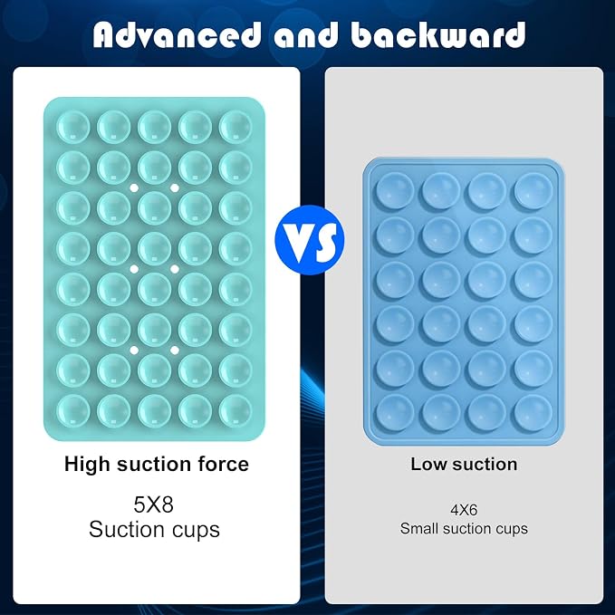 Silicone Double Sided Suction Phone Case Mount, Detachable Hands Free & Strong - Image 4