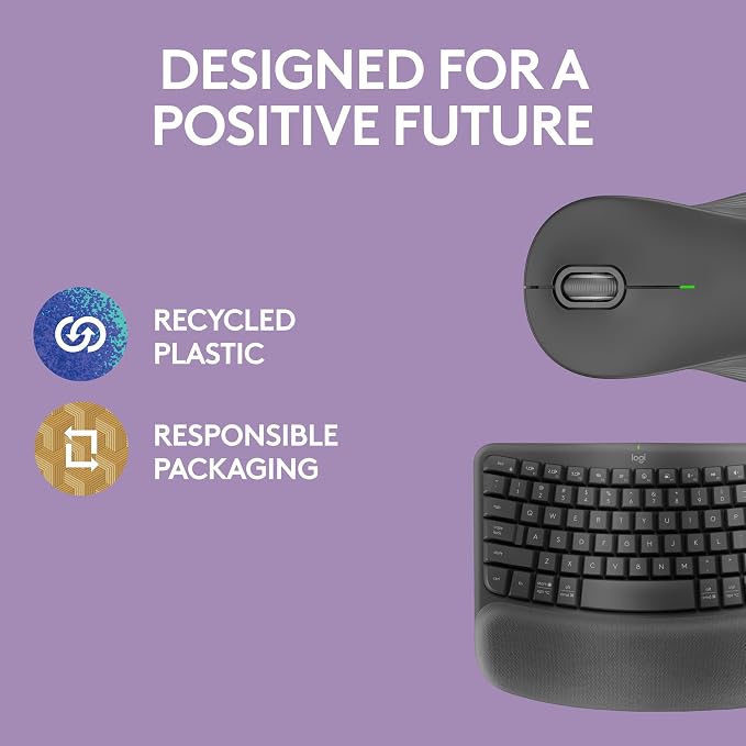 Logitech Wave Keys MK670 Combo, Wireless Ergonomic Keyboard - Image 9