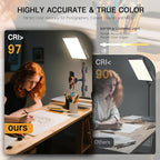 1-Pack LED Video Light Kit, NiceVeedi Photography Lighting Kit, 2800-6500K - Image 4