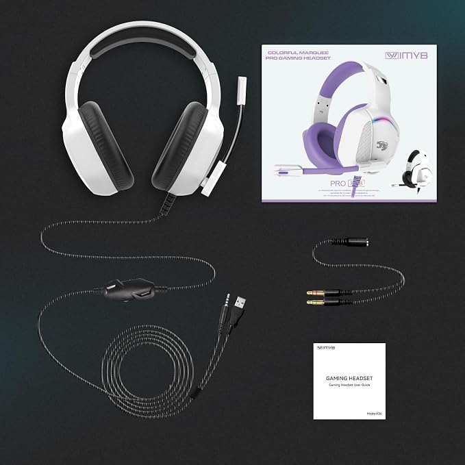 Gaming Headset with Microphone for Pc, Xbox One Series X/s, Stereo Wired Noise - Image 7