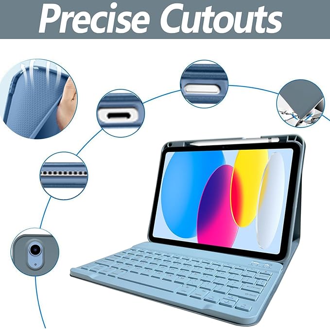 Keyboard Case for iPad 11th 10th Generation - Image 6