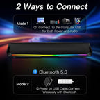 Computer Speakers for Desktop, PC Speakers Gaming Sound bar - Image 3