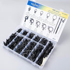 OAUTOO 190pcs Wire Loom Routing Clips Push Mount Cable Tie Assortment - Image 3