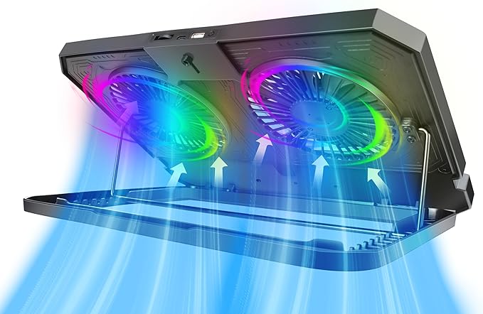 Gaming Crystal Shell Laptop Cooling Pad - Image 2