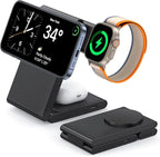 3-in-1 Wireless Charging Station, Standard 20W Fast Magnetic Foldable Magsafe by CUCICU