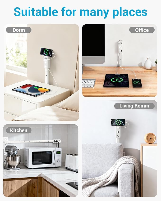 Outlet Extender Stick | Free Combination | USB-A, USB-C Port, 2 AC Outlets - Image 8